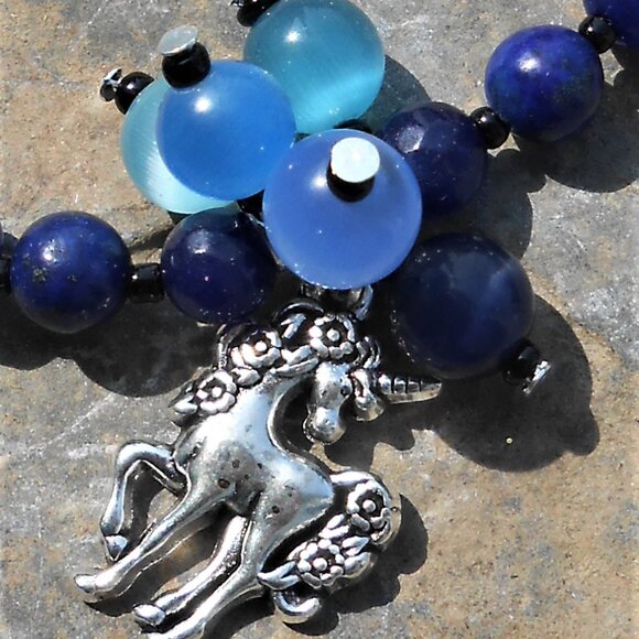 No. 1 Handmade bracelet with unicorn charm - Picture 2 of 2